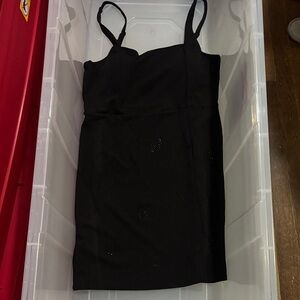 Planet Gold Black Mini Dress